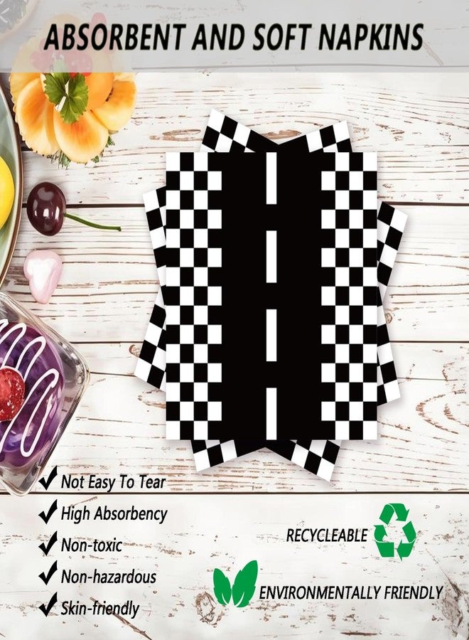 LYFREE 60 Pcs Racing Car Paper Plates and Napkins Race Car Birthday Party Plates Supplies Disposable Dinner Dessert Tableware Decorations for Boys Birthday Race Themed Kids Truck Party Serve 20 Guests - Image 4