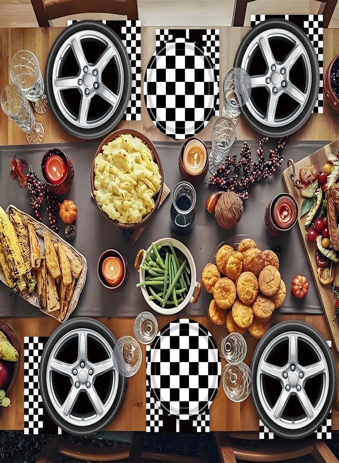 LYFREE 60 Pcs Racing Car Paper Plates and Napkins Race Car Birthday Party Plates Supplies Disposable Dinner Dessert Tableware Decorations for Boys Birthday Race Themed Kids Truck Party Serve 20 Guests - Image 5