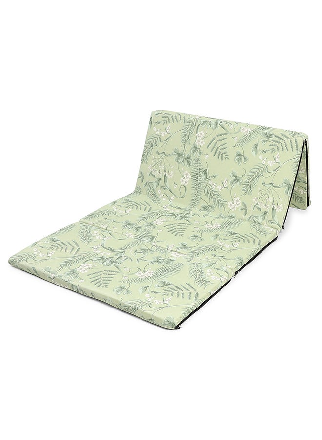 Status Contract 40 mm 4 Fold Single Size Foam Mattresses, Green Print, 182 x 88 Cms  - Image 5