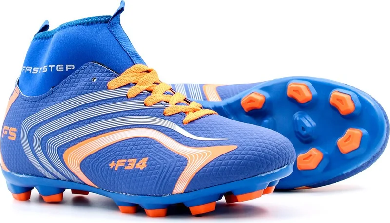 فاست ستيب High Top Sock Cleats AstroTurf Football Sports Shoes 930XA034K