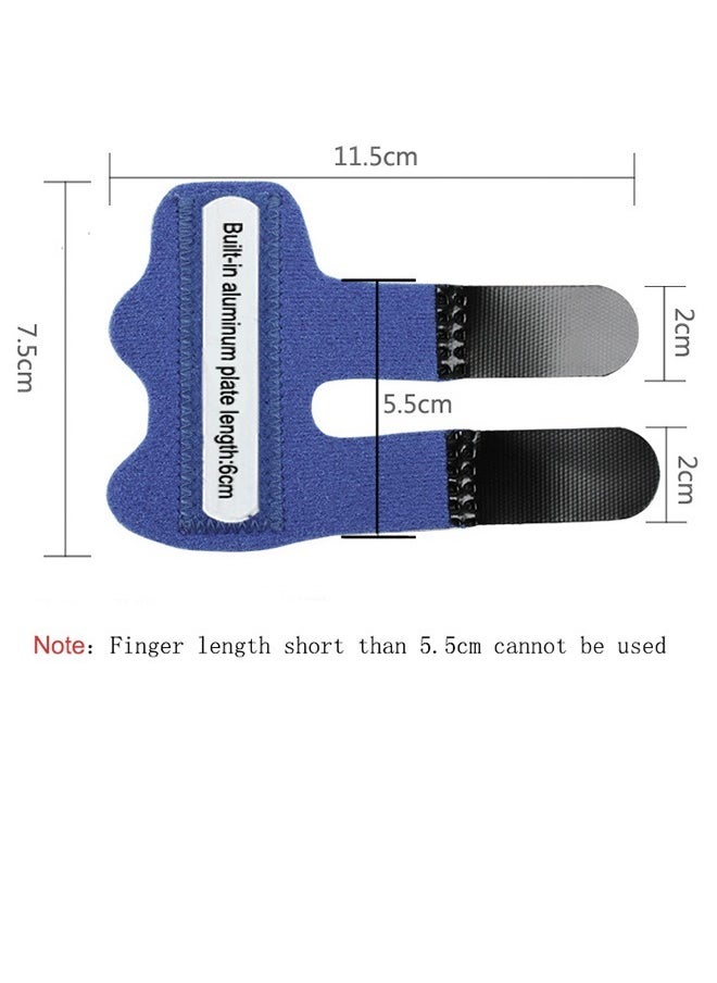 Generic - 3 Pcs Trigger Finger Splint Finger Brace splint , Broken Finger Protector Straightening (Blue) - Image 1