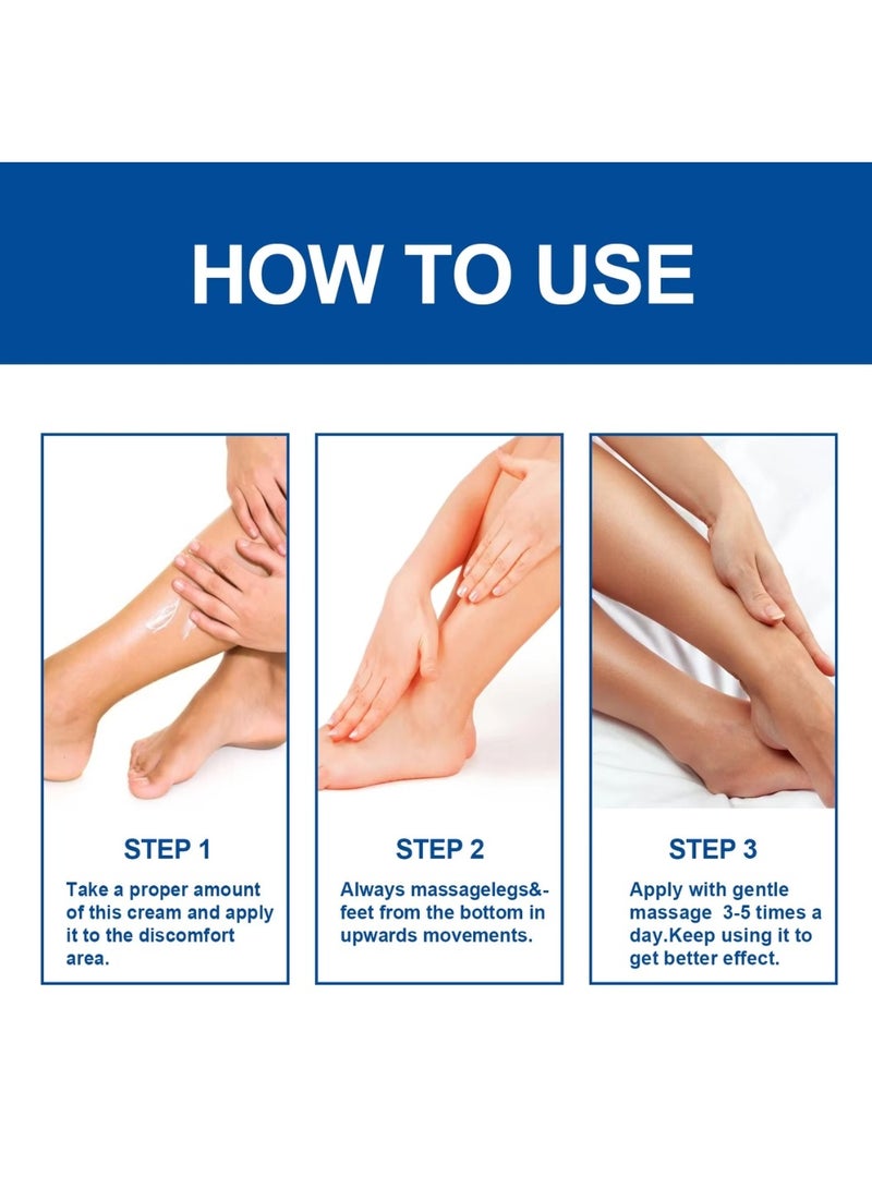 Jaysuing Varicose Cream Improve Spider Veins Varicose Veins Cream Relieve Swelling Varicose Vein Removal Ointment Eliminate Appearance of Varicose Veins Vein Inflammation Treatment 20g  - Image 4