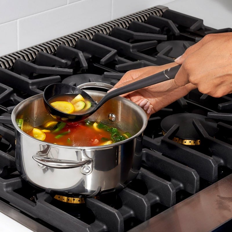 OXO Good Grips Nylon Ladle, Black, One Size - Image 4