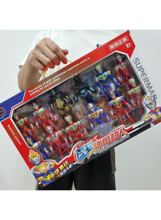 Genuine Variety Shenyong Superman 12 Pack Combination Suit Joint Movable OTE Warrior Monster Robot Toy-颜色:单款须拍满56盒的倍数才发货  - Image 1