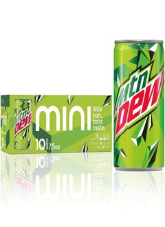Mountain Dew Mountain Dew Soda, Mini Cans, 7.5 Fl Oz (Pack of 10)  - Image 1