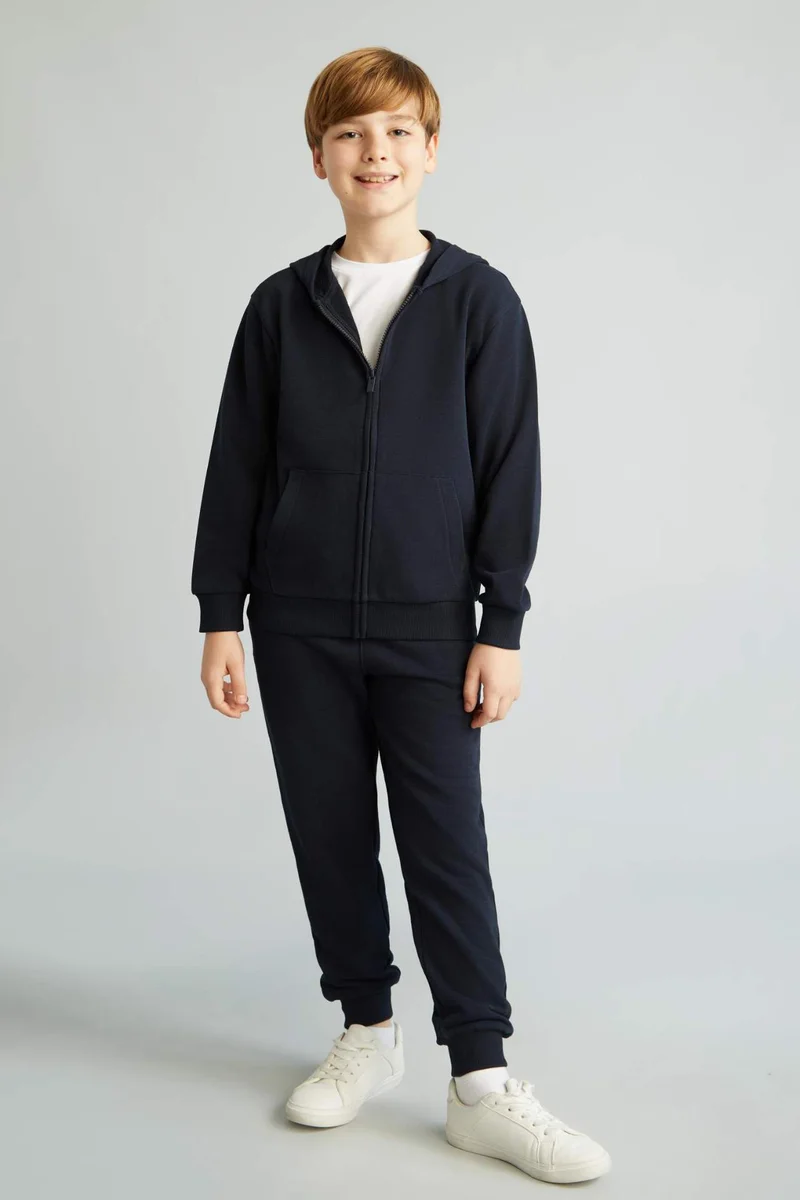 ديفاكتو New Regular Fit Hooded Cardigan