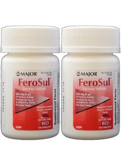 Ferrous Sulfate Fc 325Mg 5Gr Generic For Feosol Red Tablets 100 Tablets Per Bottle 2 Pack Total 200 Tablets - pzsku/ZD129C0DDA79B9698296DZ/45/_/1698053789/1109a5ad-fdb4-47ea-97f4-6826e0b1b4fd