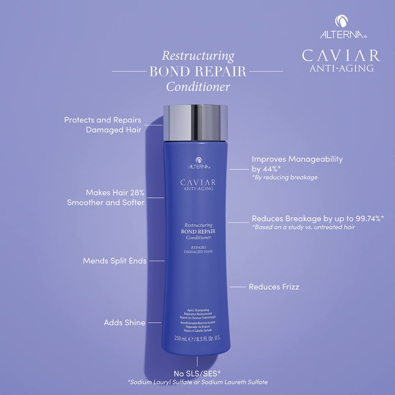 ALTERNA Caviar Anti-Aging Restructuring Bond Repair Conditioner, 8.5 Fl Oz (Pack of 1) - Image 2