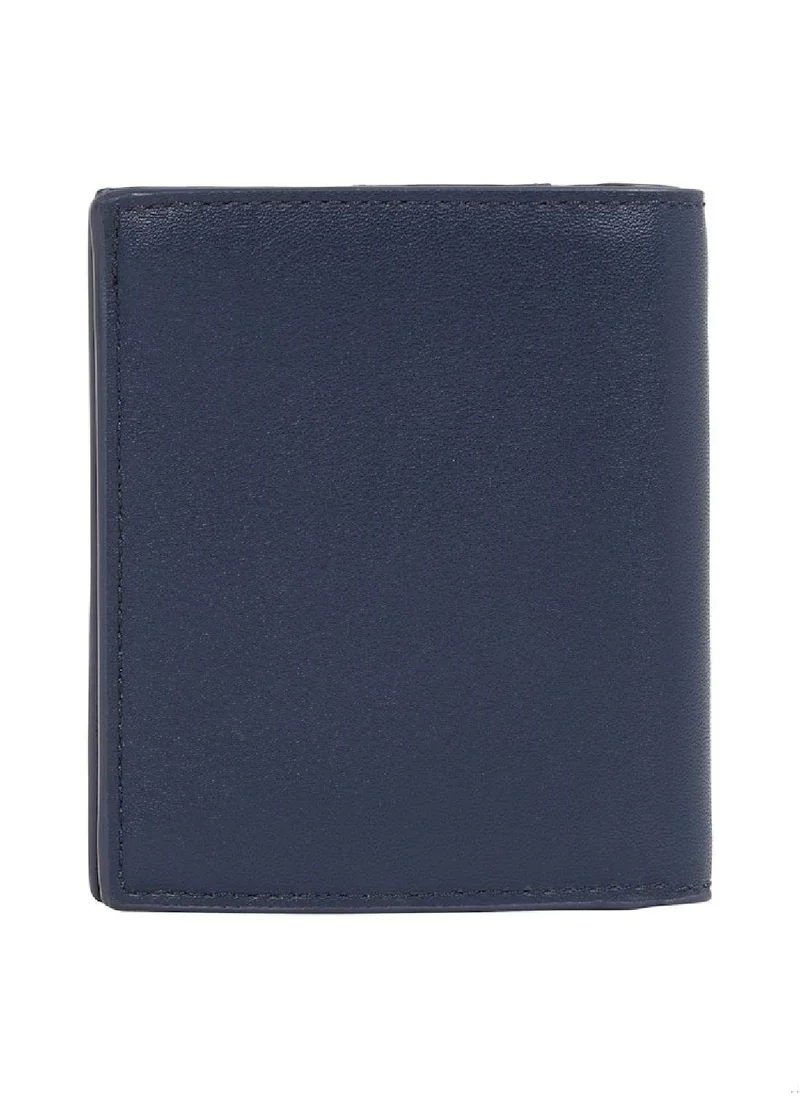 TOMMY JEANS Men's Heritage Slim Wallet - Leather, Blue