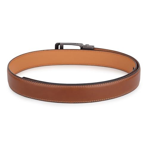 ZORO UNITED Vegan Leather Belt for Men | Formal/Casual, Brown - Image 5