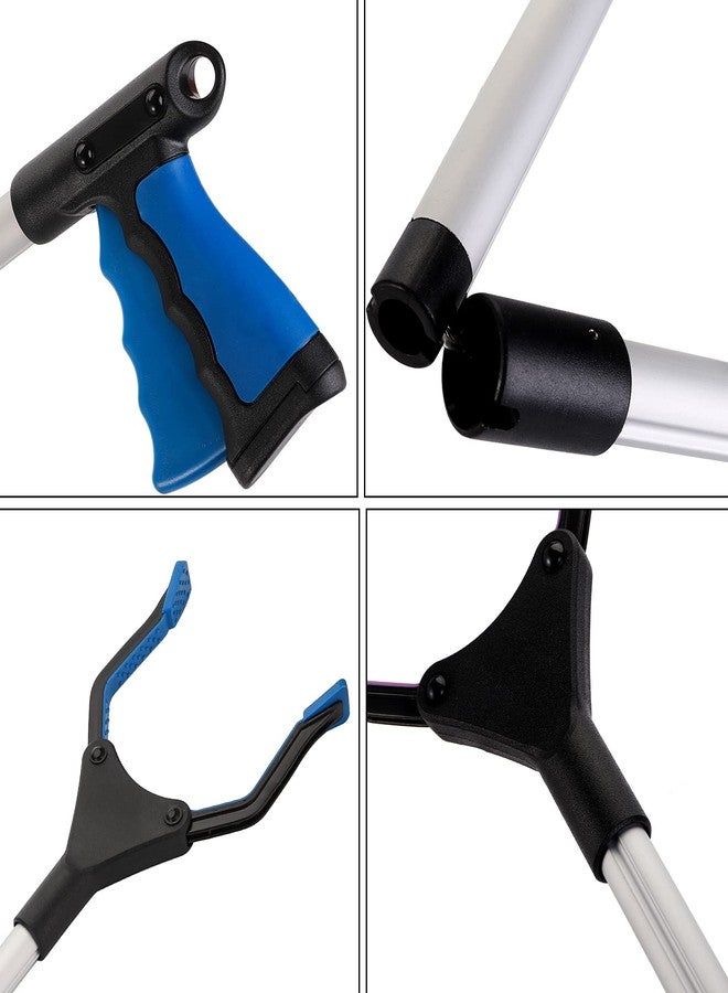TOPZEA 3 Pack Grabber Reacher Tool for Elderly, 32 Inch Foldable Trash Pick Up Stick Grabbers Picker Upper, Long Claw Grabber Pickup Tool for Garbage, Mobility Aid Reaching Assist Tool, Garden Gripper - Image 3