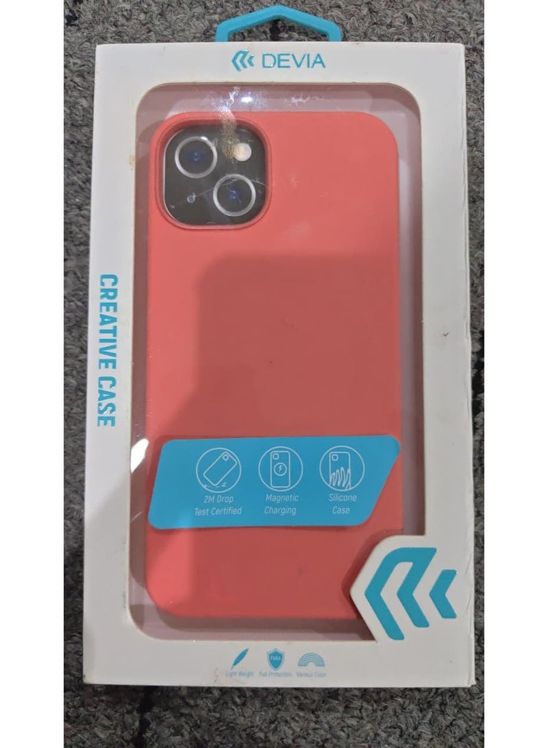 devia Silicone Case for iPhone 14 6 1 Inch 2M Drop Test Certified Magnetic Charging Compatible Light Weight Full Protection Vanish Color Design Creative Case - Image 3