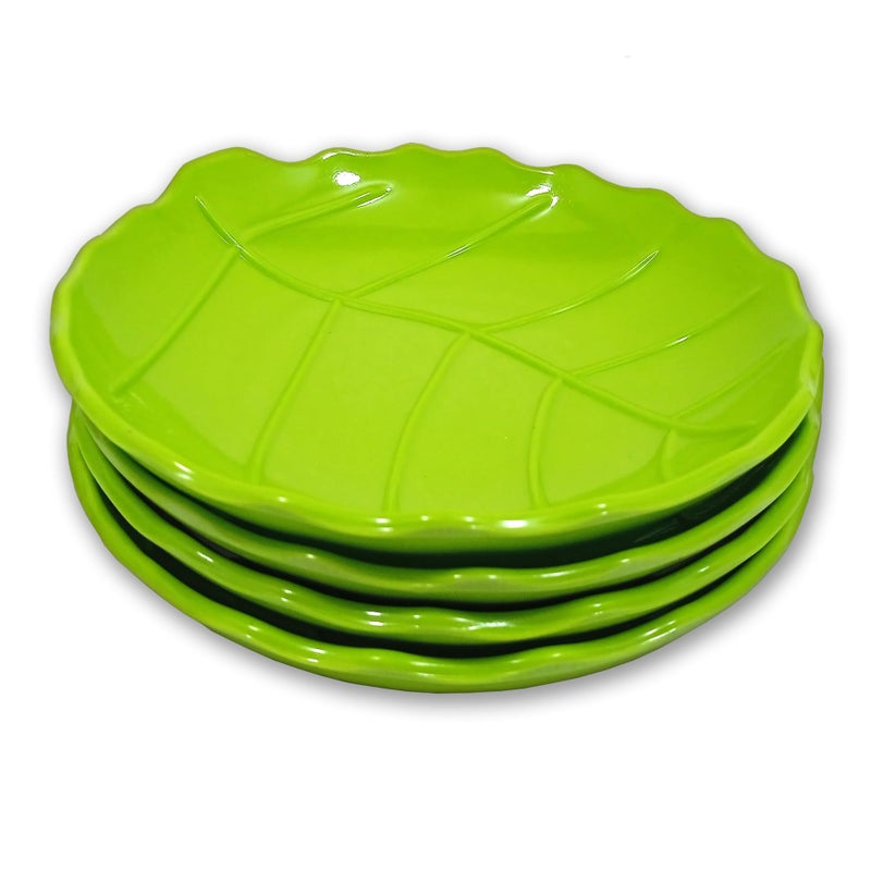 BHOJANWARE (Pack of 4) Melamine Snack Platters-Perfect for Kitchen Utensils & Serving Snacks-(Size 6.5 Inch/ 16 CM) - Image 4