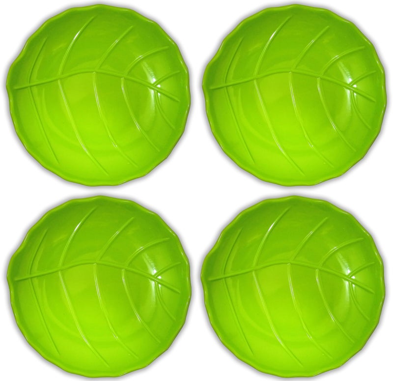 BHOJANWARE (Pack of 4) Melamine Snack Platters-Perfect for Kitchen Utensils & Serving Snacks-(Size 6.5 Inch/ 16 CM) - Image 3