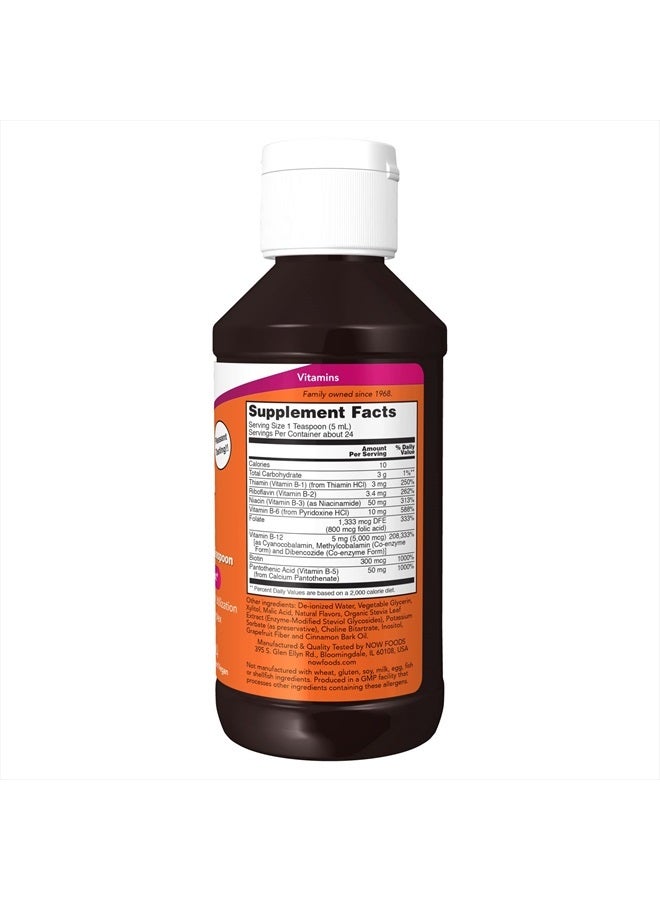 now Supplements, Ultra B-12, Liquid, 800 mcg Folic Acid, Cellular Energy Production*, 4-Ounce - Image 2