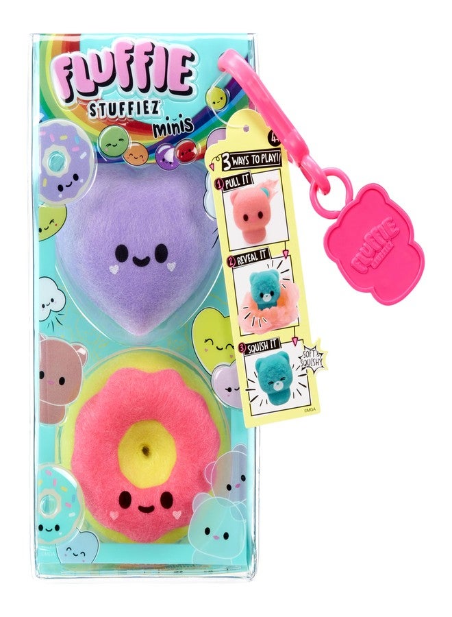 Fluffie Stuffiez Heart Candy & Donut Minis Collectible Feature - Surprise Reveal Unboxing Soft and Squishable Tactile Play Fidget DIY - Image 5
