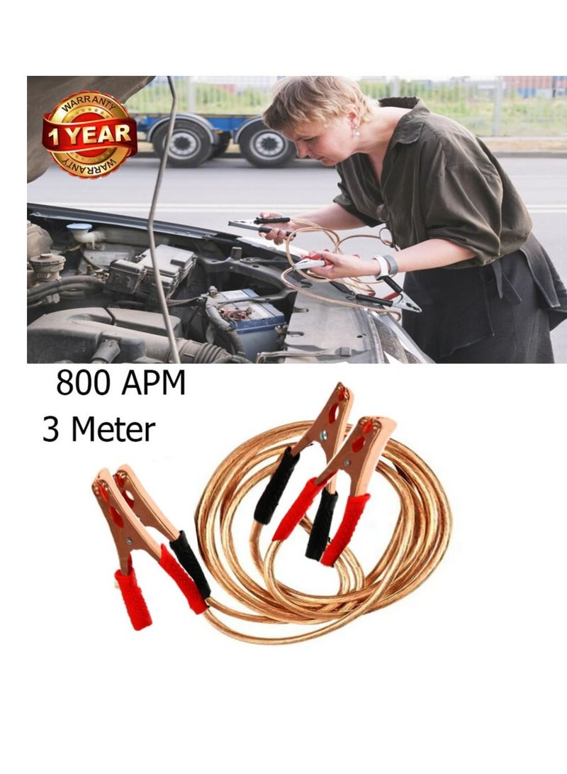 California formula-T Jumper Cables Heavy Duty Sturdy Copper cable Battery Jumper Alligator Clip 800 AMP  - Image 1