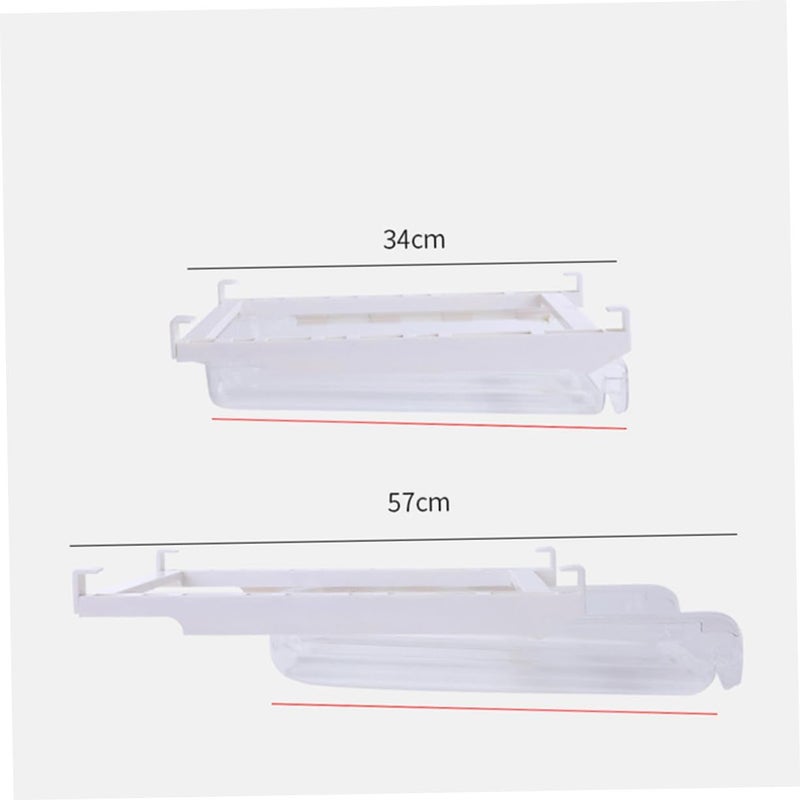 White Rolling Egg Storage Container Refrigerator Organizer Multi Functional Fridge Supplies - Image 3