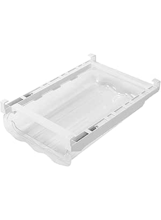 White Rolling Egg Storage Container Refrigerator Organizer Multi Functional Fridge Supplies - Image 1