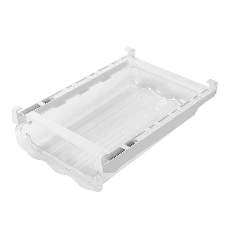 White Rolling Egg Storage Container Refrigerator Organizer Multi Functional Fridge Supplies - Image 2