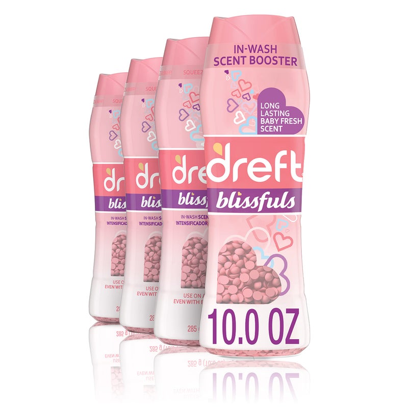 Dreft Blissfuls Laundry Scent Booster Beads For Washer Baby Fresh 10 Oz 4 Count
