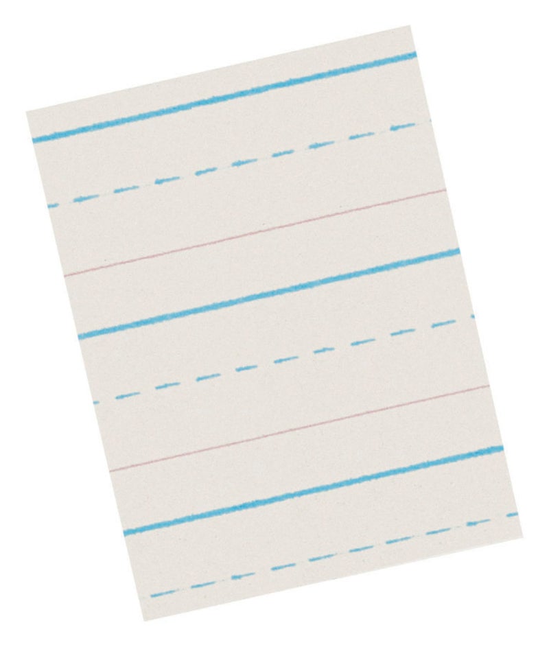 School Smart - 85338 Zaner-Bloser Paper, 1/2 Inch Ruled, 10-1/2 x 8 Inches, 500 Sheets,White - Image 2