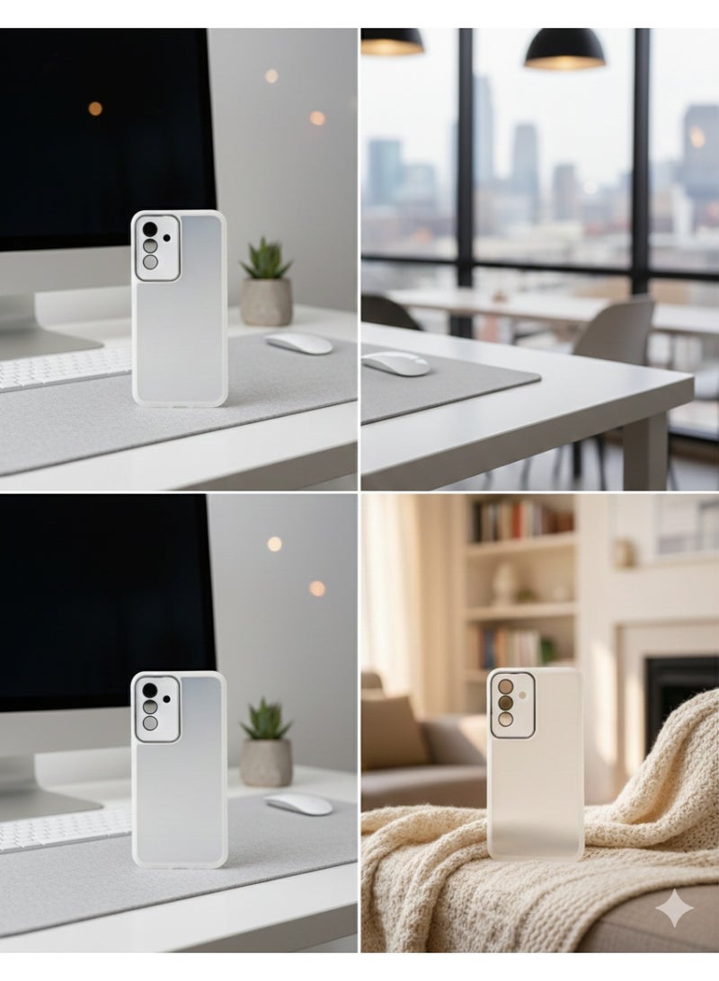 Grace Matte Finish Back Cover Case for Samsung A25 - Elegant Metallic Ribbon Design - Full Camera Protection & Non-Slip Grip - Image 3