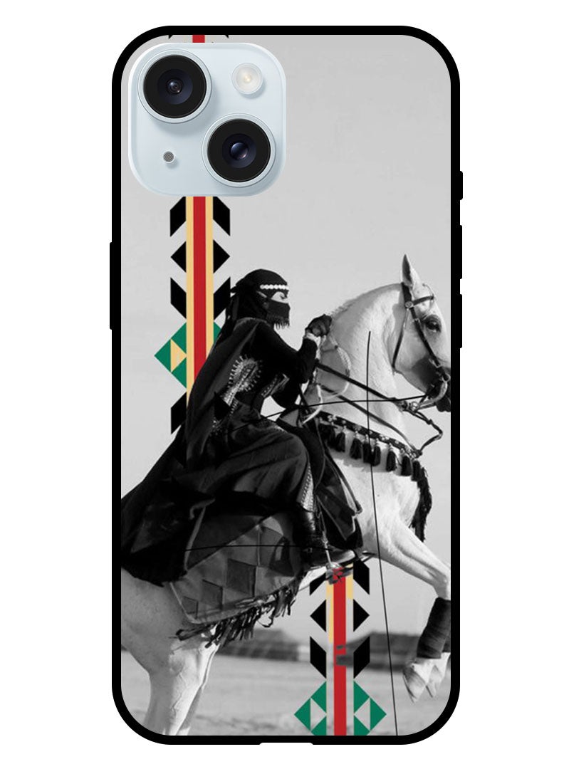 Theodor Protective Case Anti Scratch Shock Proof Bumper Cover For iPhone 15 Plus Horse riding - Image 1