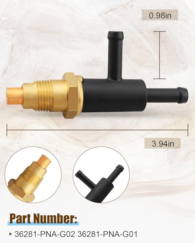 Quaneguzy Air Assist Control Solenoid Valve Fit for Honda CRV Stream 24L 20L 20012007 for RD5RD7 EFI Stream 20012007 Replacement 36281PNAG01 36281PNAG02 - Image 5