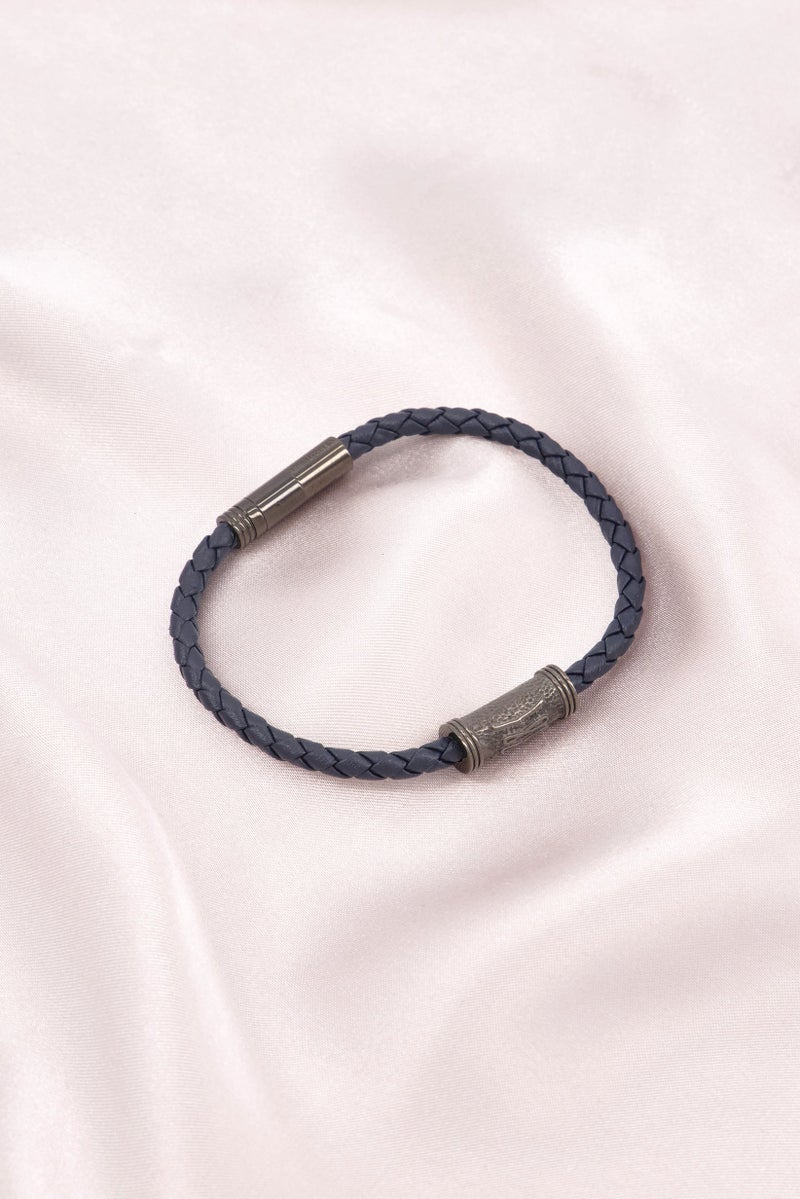 CERRUTI 1881 Men Fashion CIAGB0000504 Leather Bracelet, Navy - Image 2