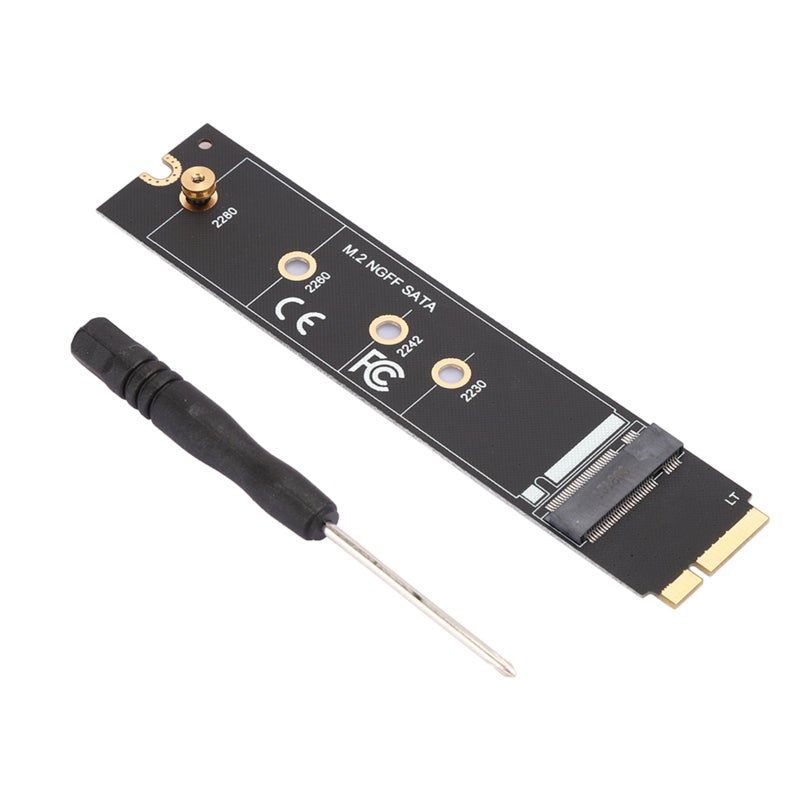 SSD Riser Card For Intel Adapter Card B-Type M.2 SATA3.0 6Gbps - Small Size Easy Install for OS X 2012 A1465 A1466 - Image 1