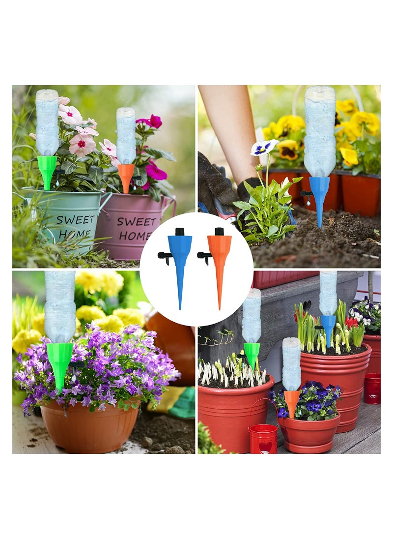 SYOSI - Plant Watering Devices Self Spikes Automatic Waterer Water Control System with Slow Release Valve Switch Drip Irrigation for Home and Vacation 6 Pcs - Image 1