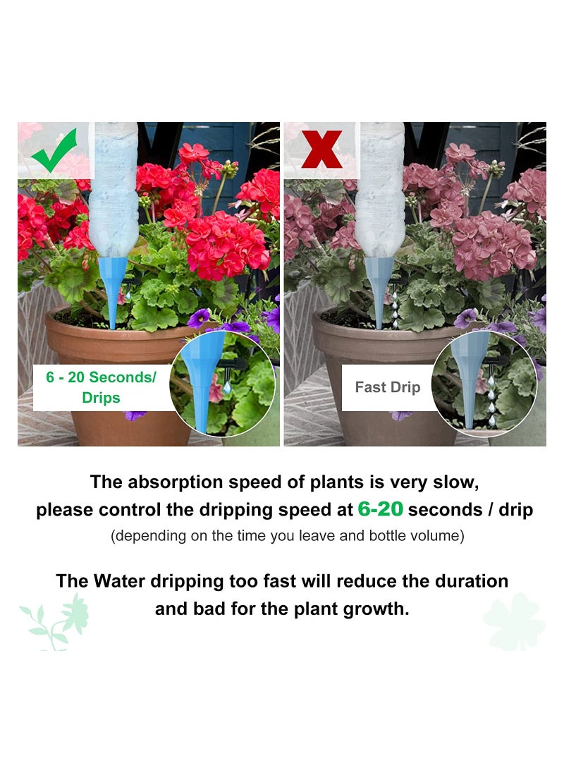 SYOSI - Plant Watering Devices Self Spikes Automatic Waterer Water Control System with Slow Release Valve Switch Drip Irrigation for Home and Vacation 6 Pcs - Image 1