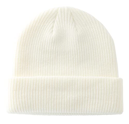 Connectyle Classic Men's Warm Winter Hats Acrylic Knit Cuff Beanie Cap Daily Beanie Hat (Beige) - Image 1