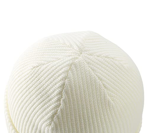 Connectyle Classic Men's Warm Winter Hats Acrylic Knit Cuff Beanie Cap Daily Beanie Hat (Beige) - Image 4