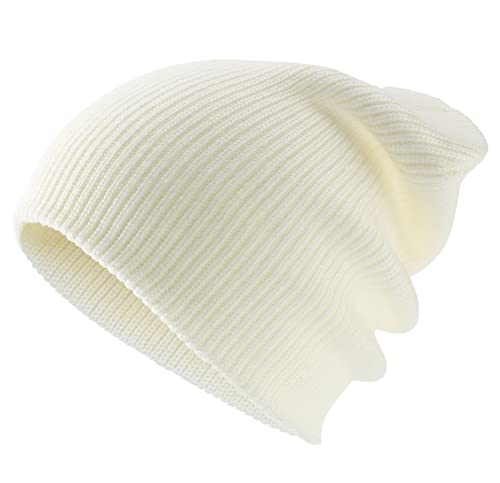 Connectyle Classic Men's Warm Winter Hats Acrylic Knit Cuff Beanie Cap Daily Beanie Hat (Beige) - Image 3