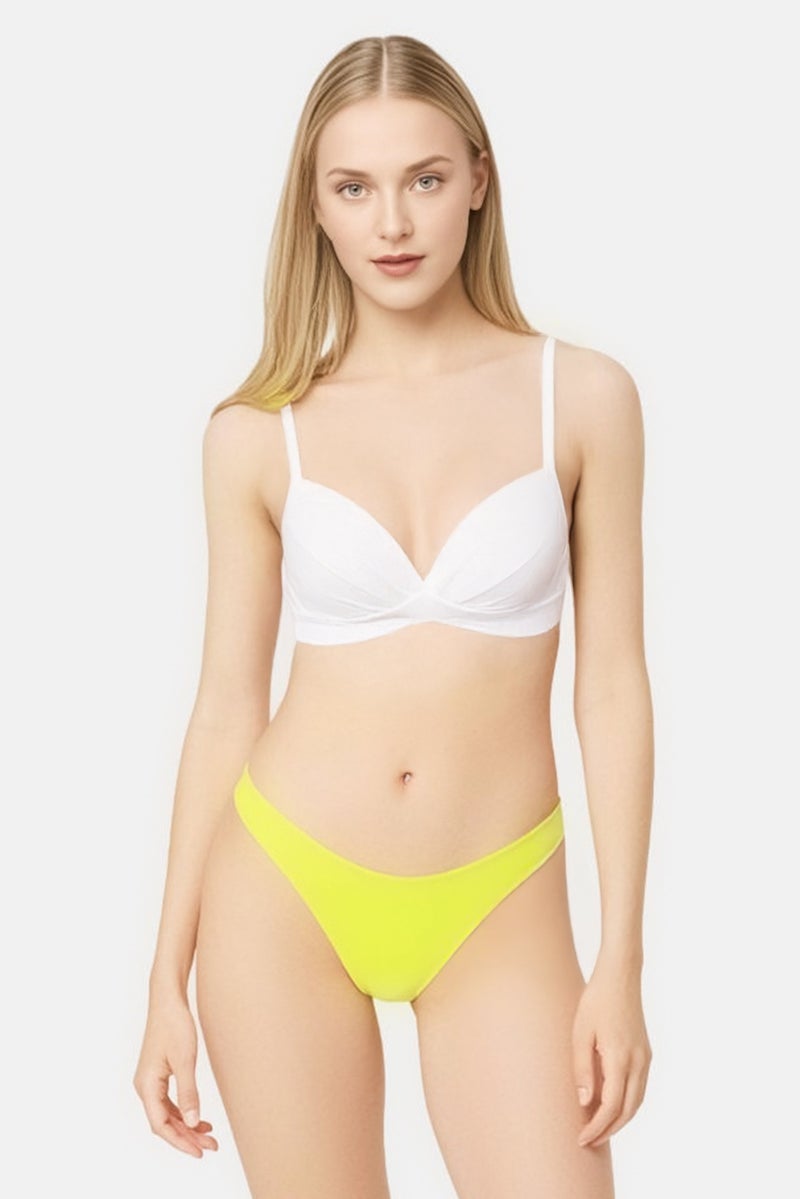 adidas Originals Adidas Originals x Ivy Park Women Brand Logo Pull On Bikini Bottom, Lime Yellow - Image 1