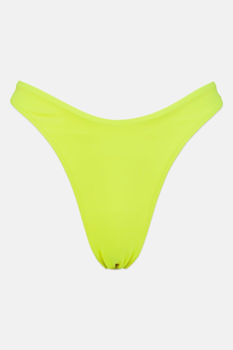 adidas Originals Adidas Originals x Ivy Park Women Brand Logo Pull On Bikini Bottom, Lime Yellow - Image 2