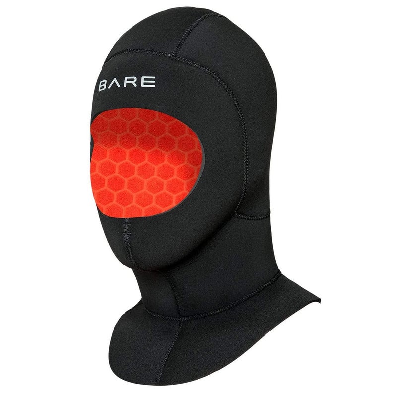 BARE 5MM Ultrawarmth Wet Hood | Designed to be Worn with BARE Wetsuit | Made with Unique Omnired Inner Fabric and Elastek Full-Stretch Outer Fabric | Great for Scuba Diving | Comfortable | S