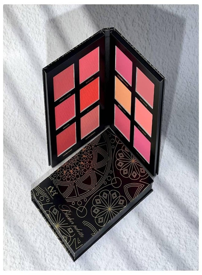 سي في بي باليت أحمر الخدود CVB C226 - مجموعة أحمر خدود مكونة من 12 لونًا تناسب جميع ألوان البشرة | مكياج وجه غني بالأصباغ، سهل الدمج، ويدوم طويلًا لإطلالات طبيعية وجريئة - Image 1