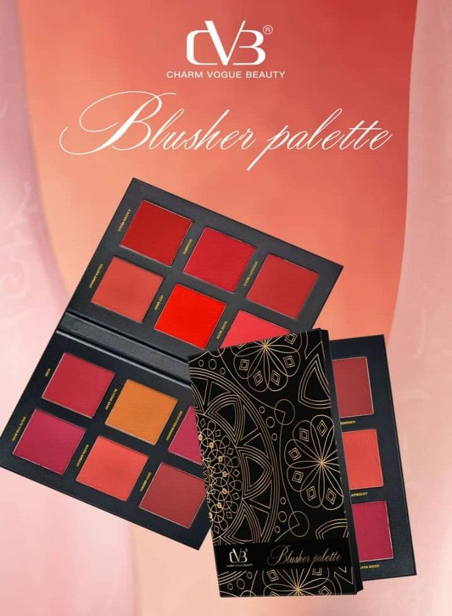 سي في بي باليت أحمر الخدود CVB C226 - مجموعة أحمر خدود مكونة من 12 لونًا تناسب جميع ألوان البشرة | مكياج وجه غني بالأصباغ، سهل الدمج، ويدوم طويلًا لإطلالات طبيعية وجريئة - Image 4