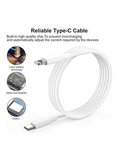 MMG iPhone 20W Fast Charger | USB C Wall Fast Charger with USB C to Lightning Cable Compatible with iPhone 14/14 Pro/14 Pro Max/13/12/SE2020/11/XR/XS Max/X/iPad  - Image 5