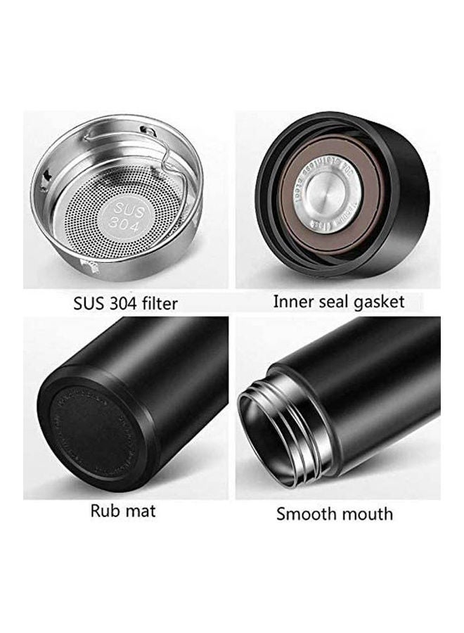 NIBEMINENT Vacuum Flask Thermos With Lcd Touch Temperature Display And Strainer Black  - Image 2
