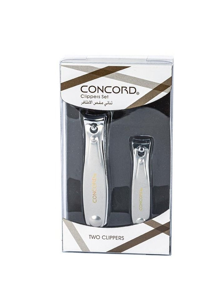 CONCORD - Nail Clippers 2 pcs Set P8510 / Duo - silver - Image 1
