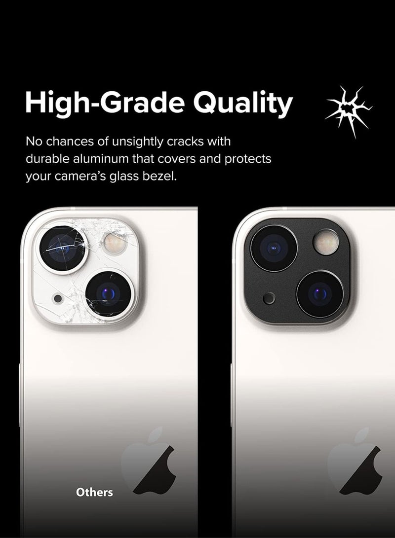 Aluminum Alloy Camera Lens Protector Shockproof Protective Camera Protection, Mobile Phone Accessory Lens No Tempered Glass Aluminum Alloy Edge Frame Protection for iPhone 15 /iPhone 15 Plus - Image 4