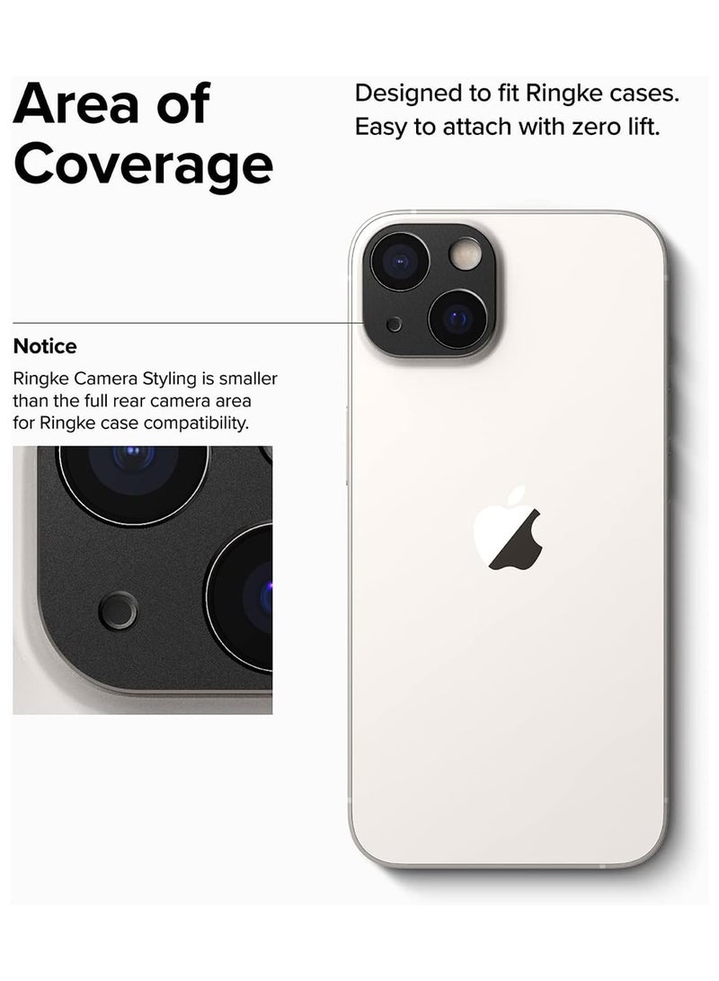 Aluminum Alloy Camera Lens Protector Shockproof Protective Camera Protection, Mobile Phone Accessory Lens No Tempered Glass Aluminum Alloy Edge Frame Protection for iPhone 15 /iPhone 15 Plus - Image 2