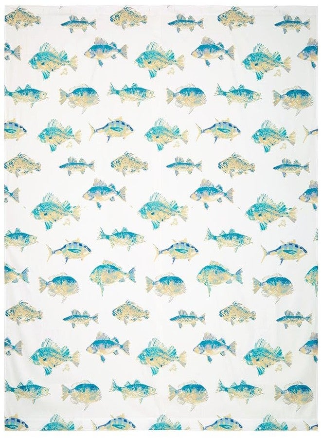The Lakeside Collection Tisa Fish Bath Collection - Shower Curtain - Image 5