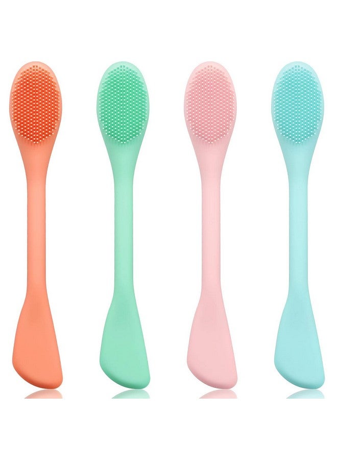 Cosluxe Silicone Face Mask Brush Double-head, Soft Face Mask & Facial Cleansing Brush,Facials, Mud, Clay Mask's,DIY,Modeling Mask's,Body Lotion,and BB CC Cream,Pore Cleaner pack of 2 - Image 1