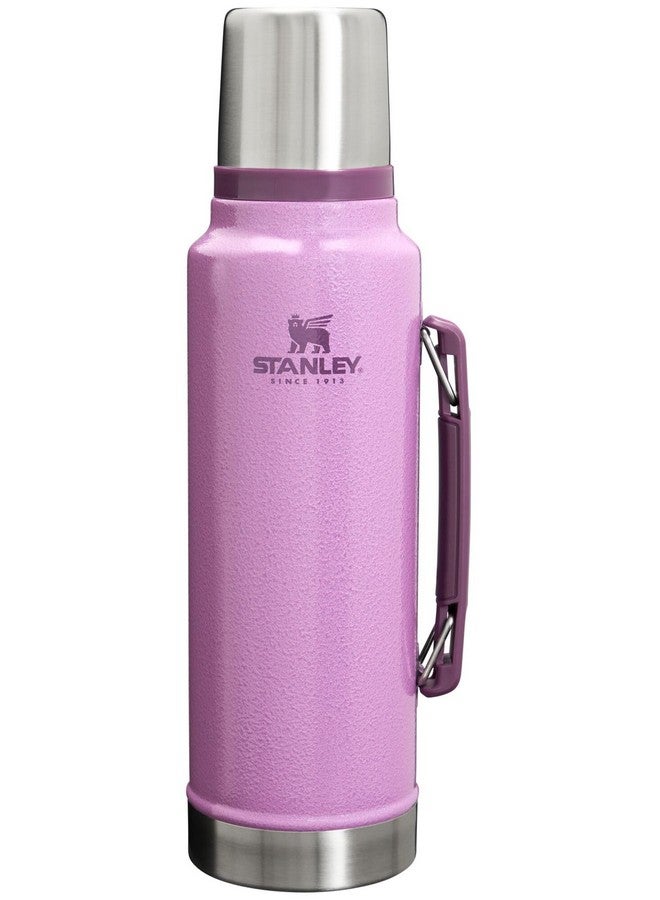 Stanley Stanley Classic Legendary Vacuum Bottle 1.5 qt | Wide Mouth with Leakproof Cup Lid | Keep Drinks Hot or Cold | Packable for Travel | Insulated Stainless Steel Thermos | BPA-Free | Hammertone Lilac  - Image 1