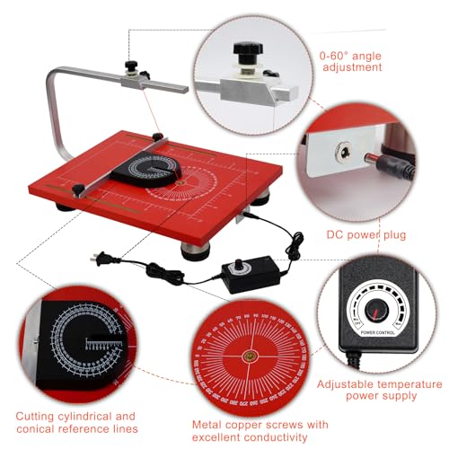 RONGTER 24W Hot Wire Foam Cutter Table, Precision DIY Craft Tool with Adjustable Temperature Precision Cutting Tool for Styrofoam and Other Foam Materials - Image 2